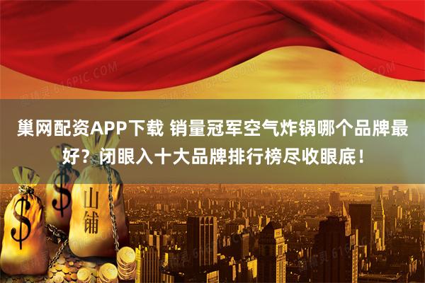巢网配资APP下载 销量冠军空气炸锅哪个品牌最好？闭眼入十大品牌排行榜尽收眼底！